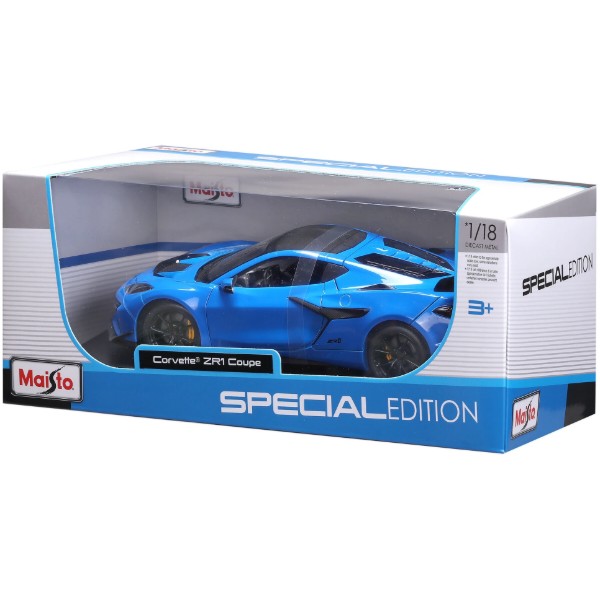 Фото - Колекційна машинка 1:18 Maisto 2025 Corvette ZR1 Coupe (31475 blue.met)